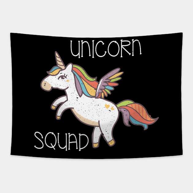 Cool Unicorn Squad product for Girls Funny Unicorn Design Tapestry by merchlovers