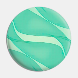 Abstract flowing ribbons in mint green Pin
