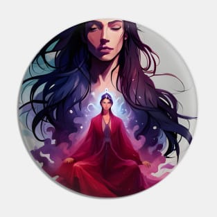 Discover Your Inner Strength: A Captivating Portrait of Meditation Pin