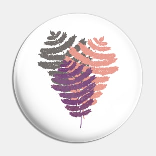 Tropical fern leaves in pastel colors Pin