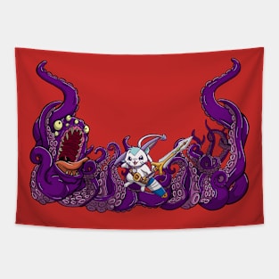 monster vs rabbit 02 Tapestry