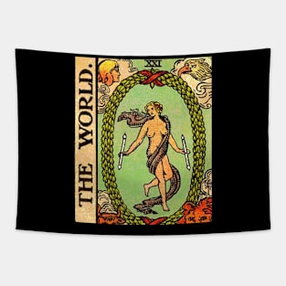 The World Tarot Card Tapestry