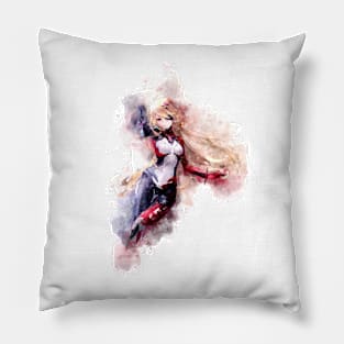 Nemesis - Tower of Fantasy (Watercolor) Pillow