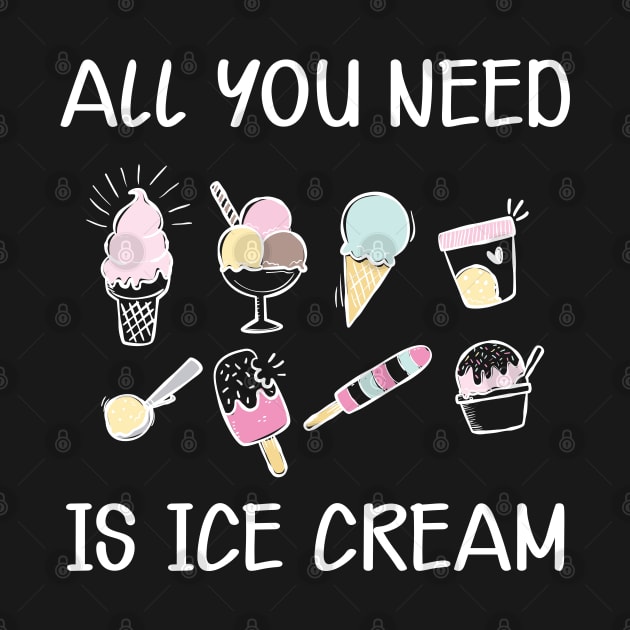 Ice Cream - All you need is ice cream by KC Happy Shop