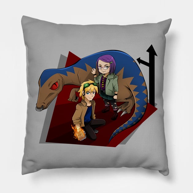 Runaways: Gert, Chase & Old Lace Pillow by artsy_alice