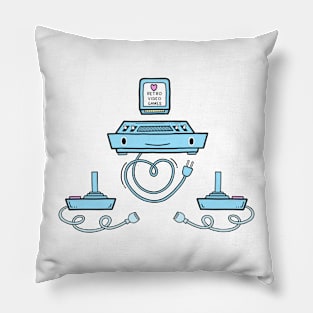 Love Retro Video Games Pillow