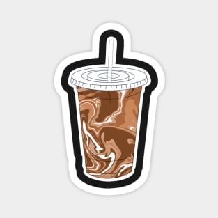 Iced Coffee Swirl Magnet