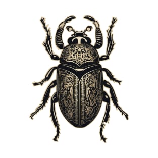 Black Scarab Beetle T-Shirt