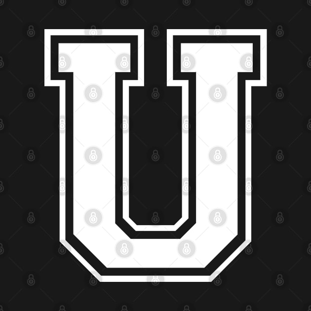 Initial Letter U - Varsity Style Design by Hotshots