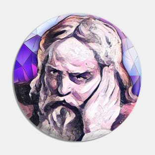 Snorri Sturluson Pink Portrait | Snorri Sturluson Artwork 8 Pin