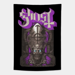 Distressed Phantomime Retro Purple Tapestry