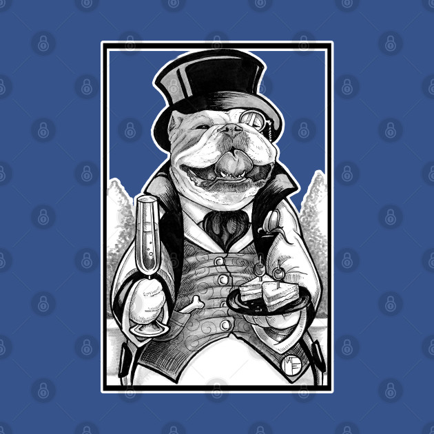 Discover Bulldog Gentleman - Dog - T-Shirt