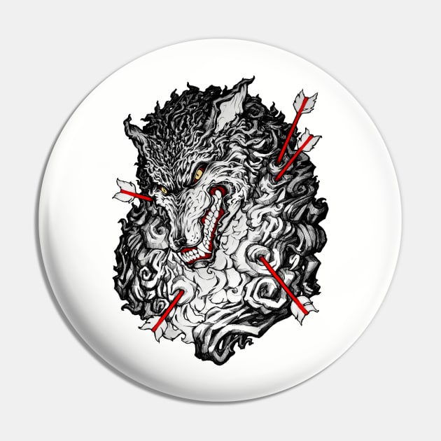 Wolf fight Pin by Villainmazk