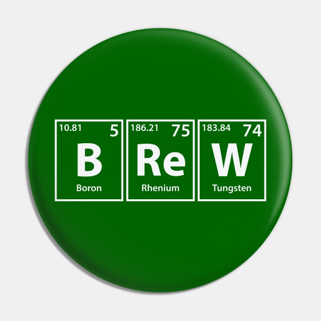 Brew (B-Re-W) Periodic Elements Spelling Pin by cerebrands