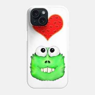 monster and heart Phone Case