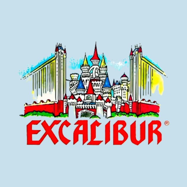 Excalibur Las Vegas Hotel Casino Retro Vintage by Ghost Of A Chance 