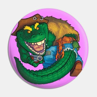 Leatherhead The Ragin' Cajun Gator Pin