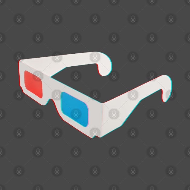 red blue anaglyph 3d eye candy glasses by Closeddoor