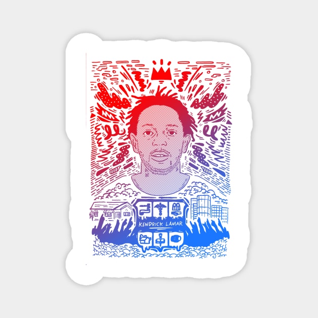 Kendrick Lamar Magnet by geolaw