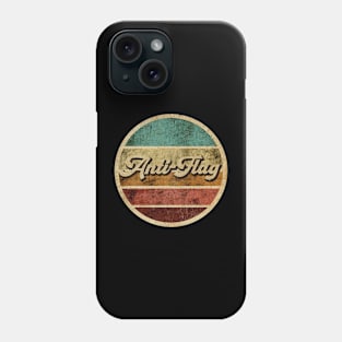 Tanatoraja, circle retro faded Anti-Flag Phone Case