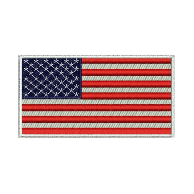 Embroidery American Flag Sticker by anacarminda