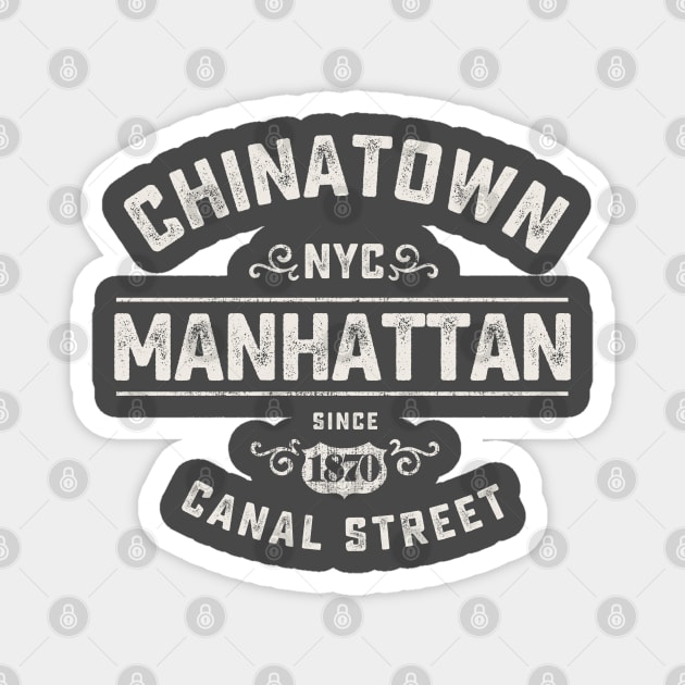 NYC Cninatown Magnet by Designkix