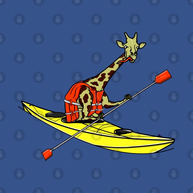 Giraffe in a boat by mailboxdisco