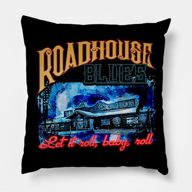 Roadhouse Blues Pillow by HellwoodOutfitters