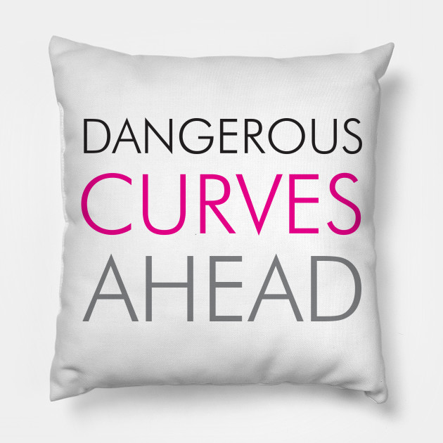 Dangerous Curves Ahead Funny Pillow Teepublic