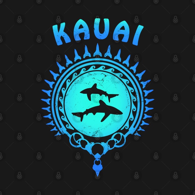 Kauai Oceanic Whitetip Sharks by NicGrayTees