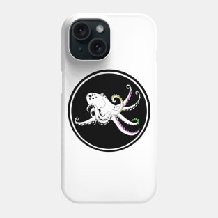 Octopus with colorful tentacles Phone Case