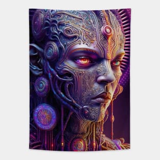 Cyborg Monk Tapestry