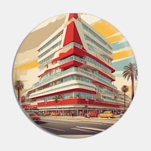 Diagonal Mar Centre Commercial Spain Travel Tourism Retro Vintage Pin