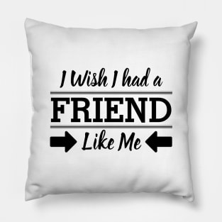 I Wish I had a Friend Like me Pillow