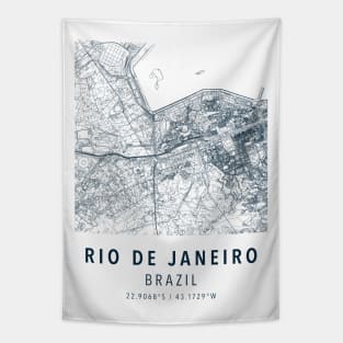 rio de janeiro simple map Tapestry