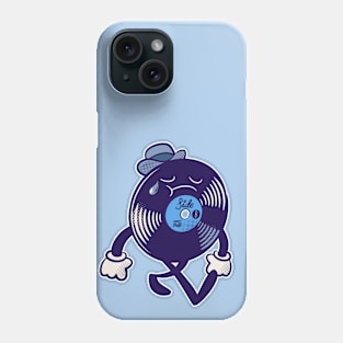 Sad Song Vintage Vinyl Record B-Side // Cute Retro Cartoon for Music Lovers Phone Case