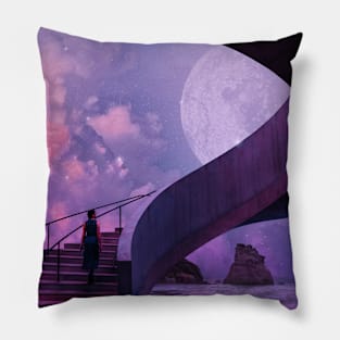 Walking To The Moon Pillow