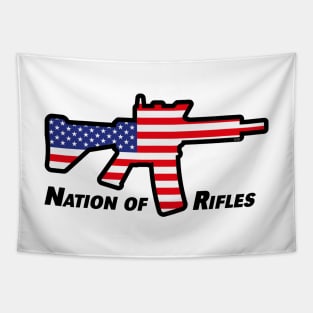 Nation Of Rifles (USA / United States Of America) Tapestry