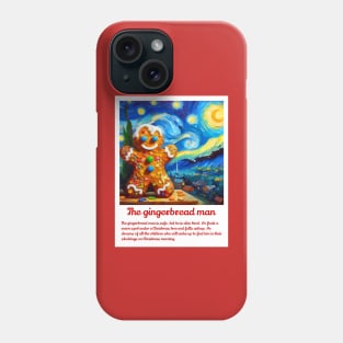 Gingerbread man in starry night Phone Case