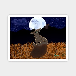 Desert Life at Night Magnet