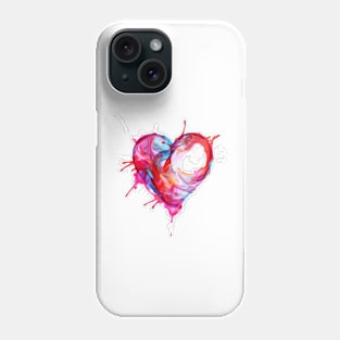 Heart of Art Abstract Paint T-Shirt Phone Case