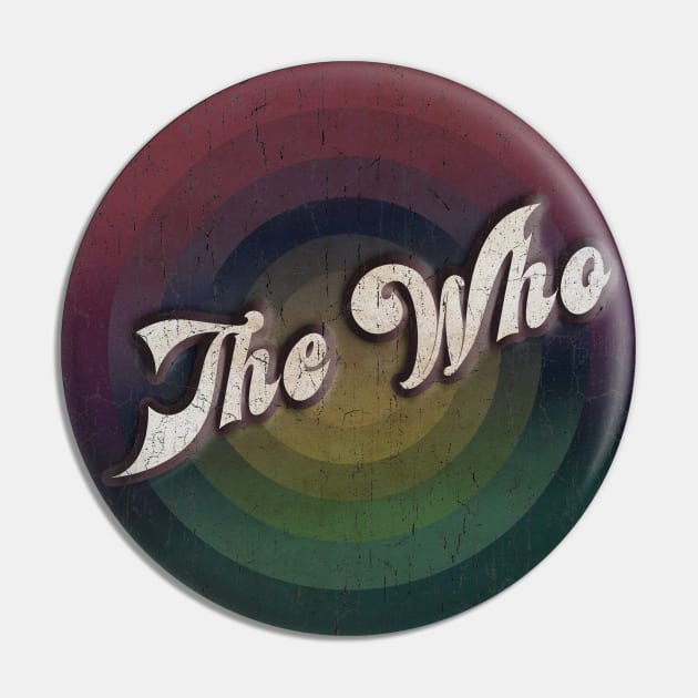 retro vintage circle The Who Pin by NamaMarket01