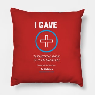 Medical Bank Donation Bling Pillow