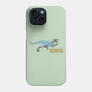 Velociraptor Run! Phone Case