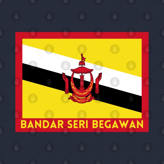 Bandar Seri Begawan City in Brunei Flag 2 by aybe7elf