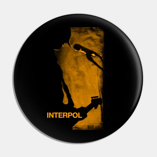 Interpol || Orange Retro Fan Art Design Pin by Roy Pogung