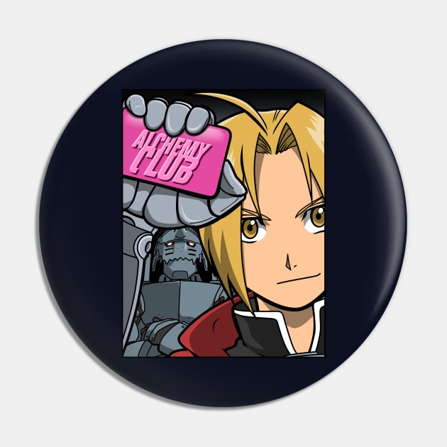 Cool Alchemist Fight Anime Club Parody Mashup Pin by BoggsNicolas