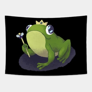 King of Frogs (Dark) Tapestry