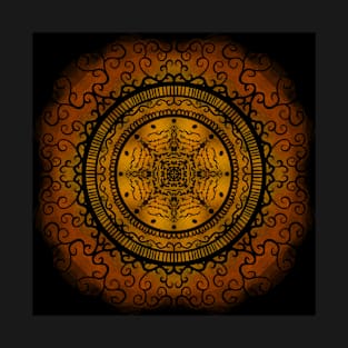 Orange and yellow mandala T-Shirt