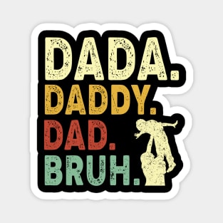 Dada Daddy Dad Bruh Gifts Men Funny Fathers Day Dad Vintage Magnet